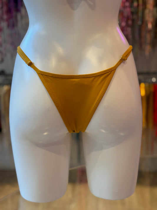 TANGA REGULABLE BÁSICO MOSTAZA