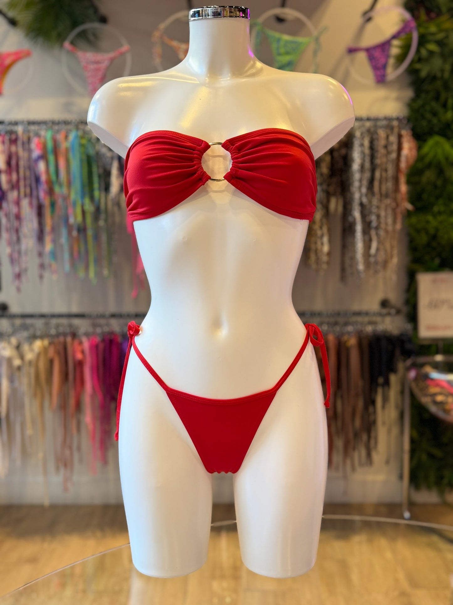 TANGA RIPPLE BASICO ROJO