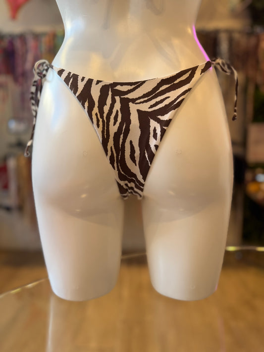 TANGA LAZOS ZEBRA CHOCOLATE