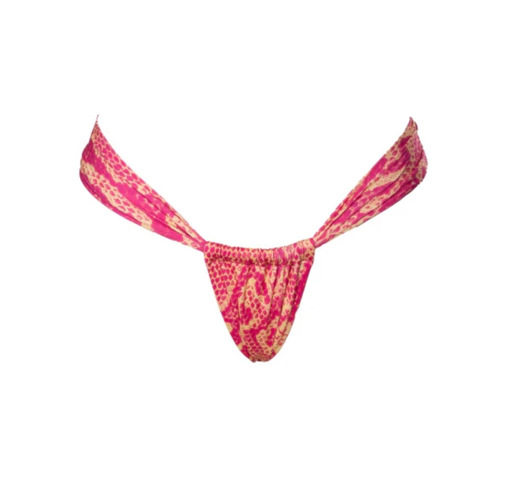 TANGA CORTINA BOA ROJO-AMBAR