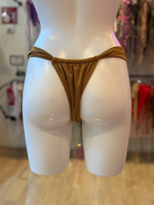 TANGA CORTINA LUREX CAMEL