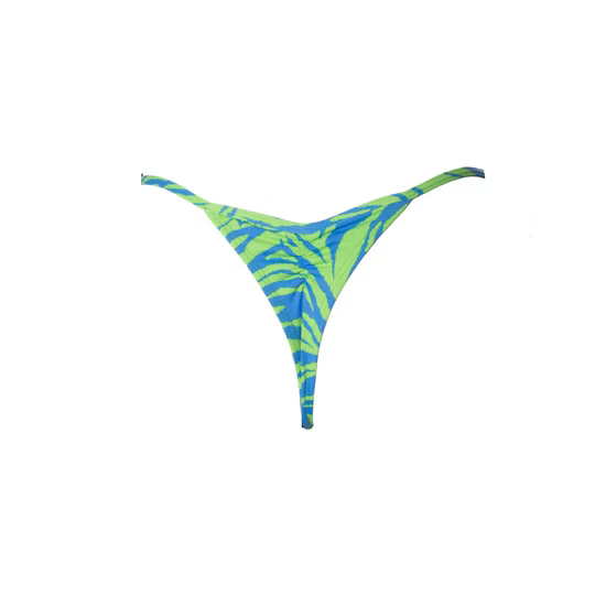 TANGA RIPPLE ZEBRA VERDE-AZUL