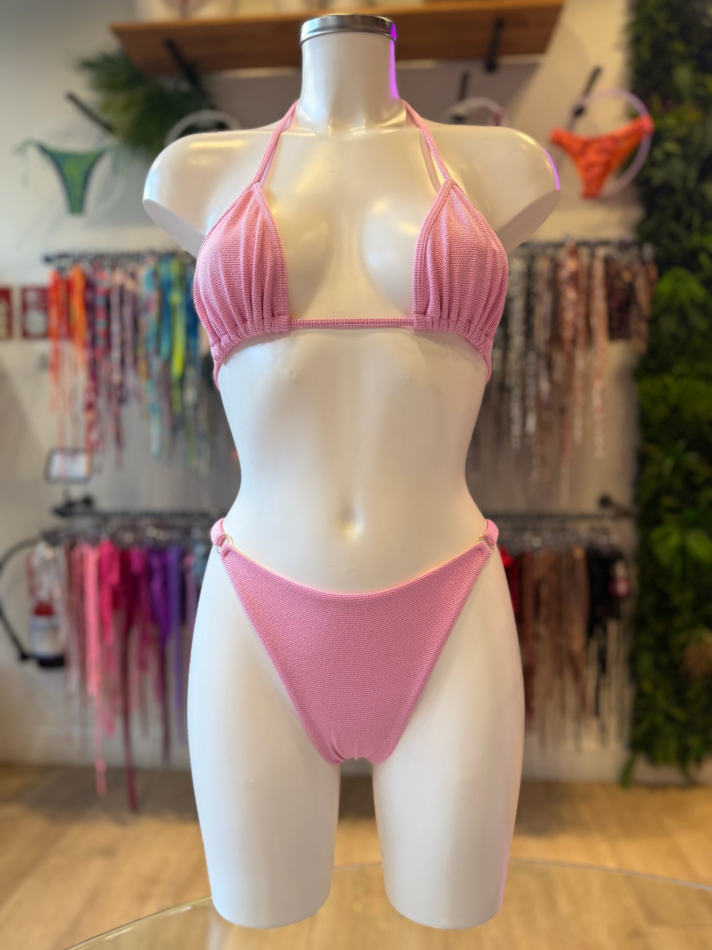 BRASILEÑA CLÁSICA REGULABLE LUREX CHICLE