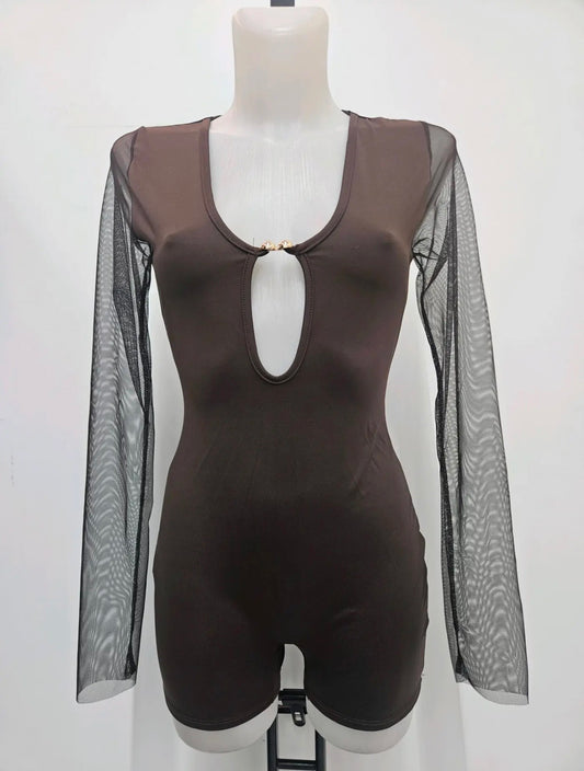 MONO CORTO MANGAS TRANSPARENTES