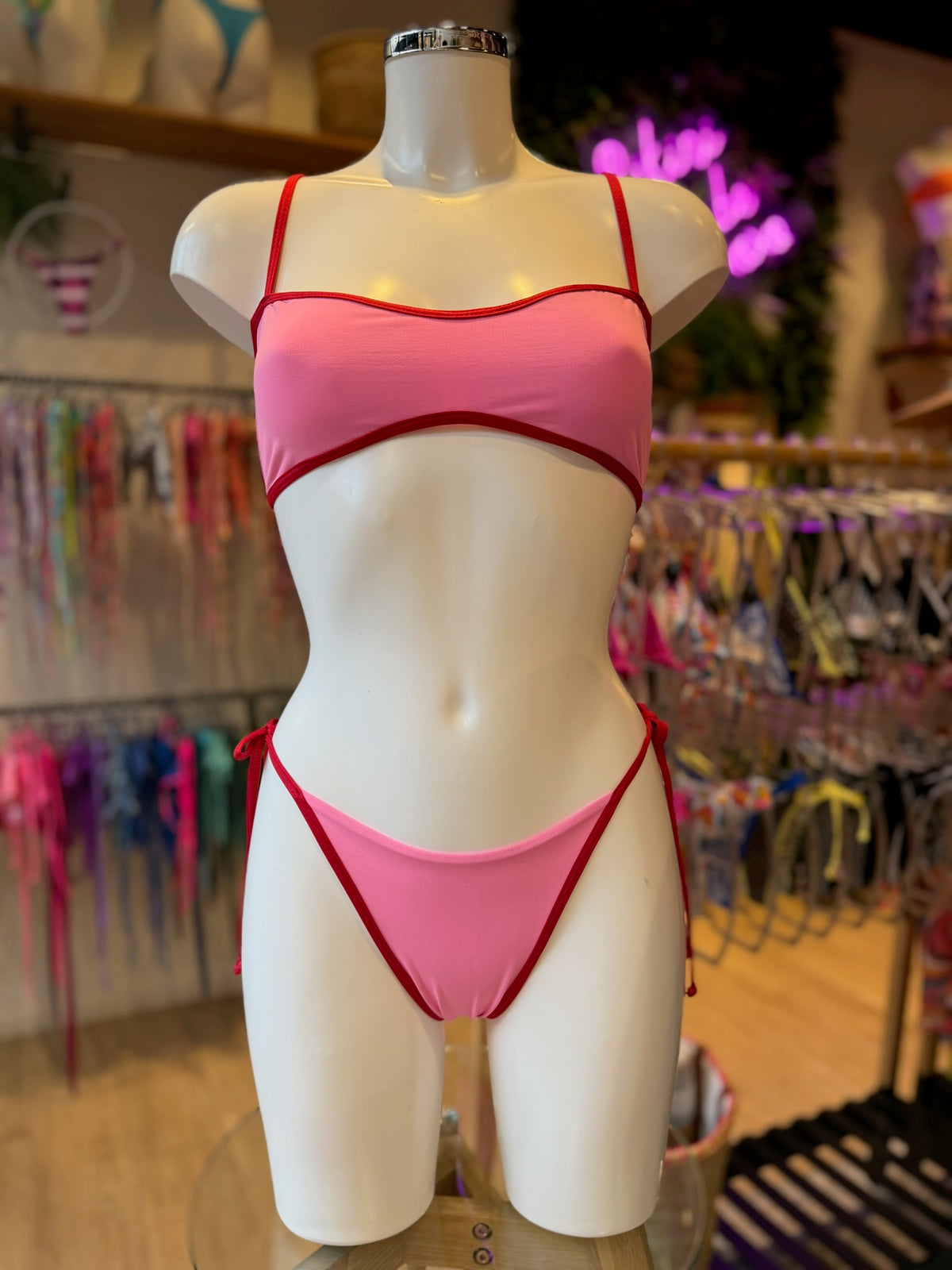 TOP PLANO REGULABLE BICOLOR ROSA-ROJO