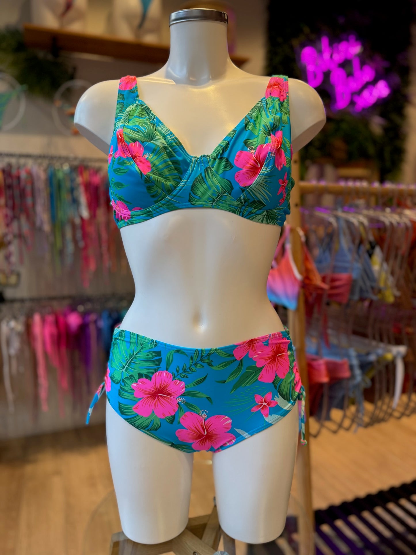 BRAGA AJUSTABLE AZUL HIBISCO