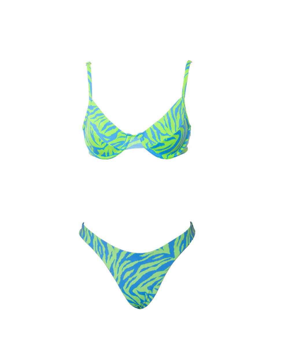 TOP ARO REGULABLE ZEBRA VERDE-AZUL