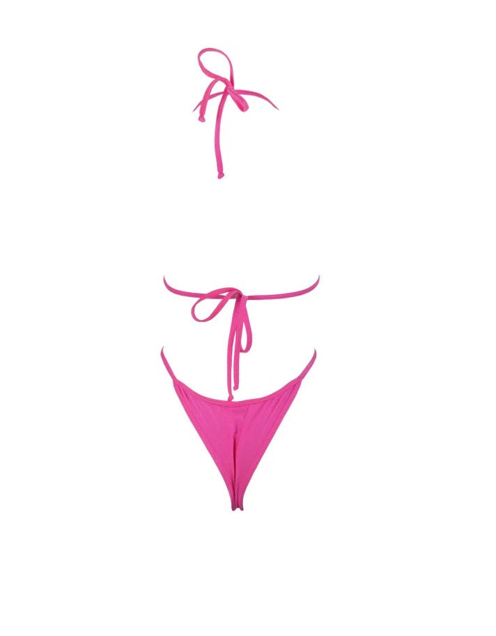 TRIKINI CAVADO SHINE ROSA NEÓN