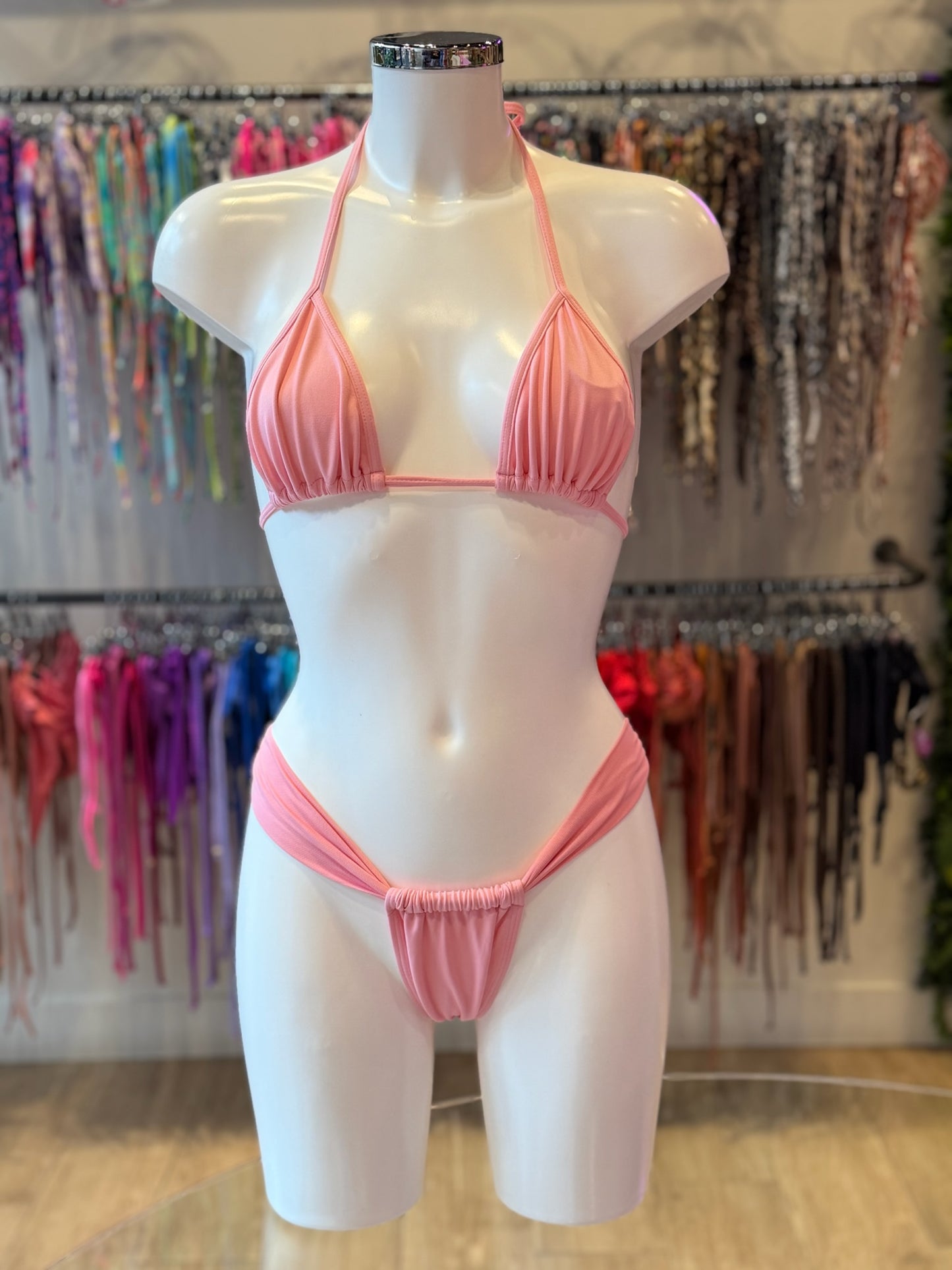 TANGA CORTINA BÁSICO ROSA TALCO