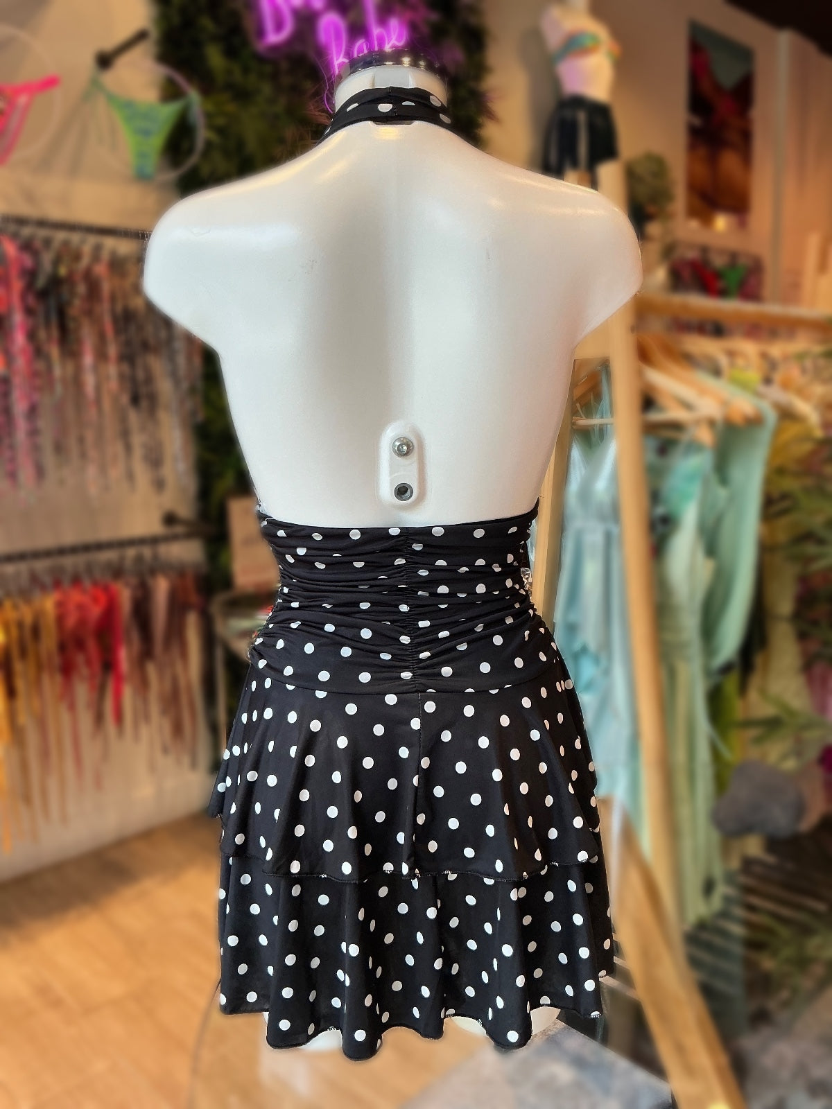 VESTIDO LUNARES FLECOS