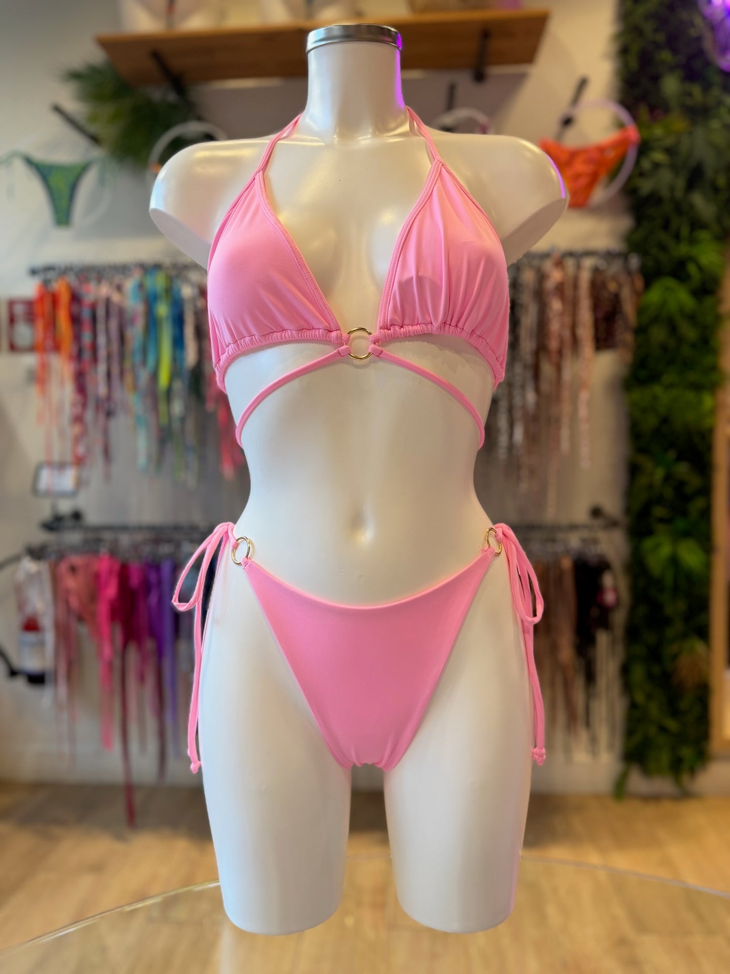 TANGA LAZOS ARGOLLA BÁSICO ROSA BARBIE
