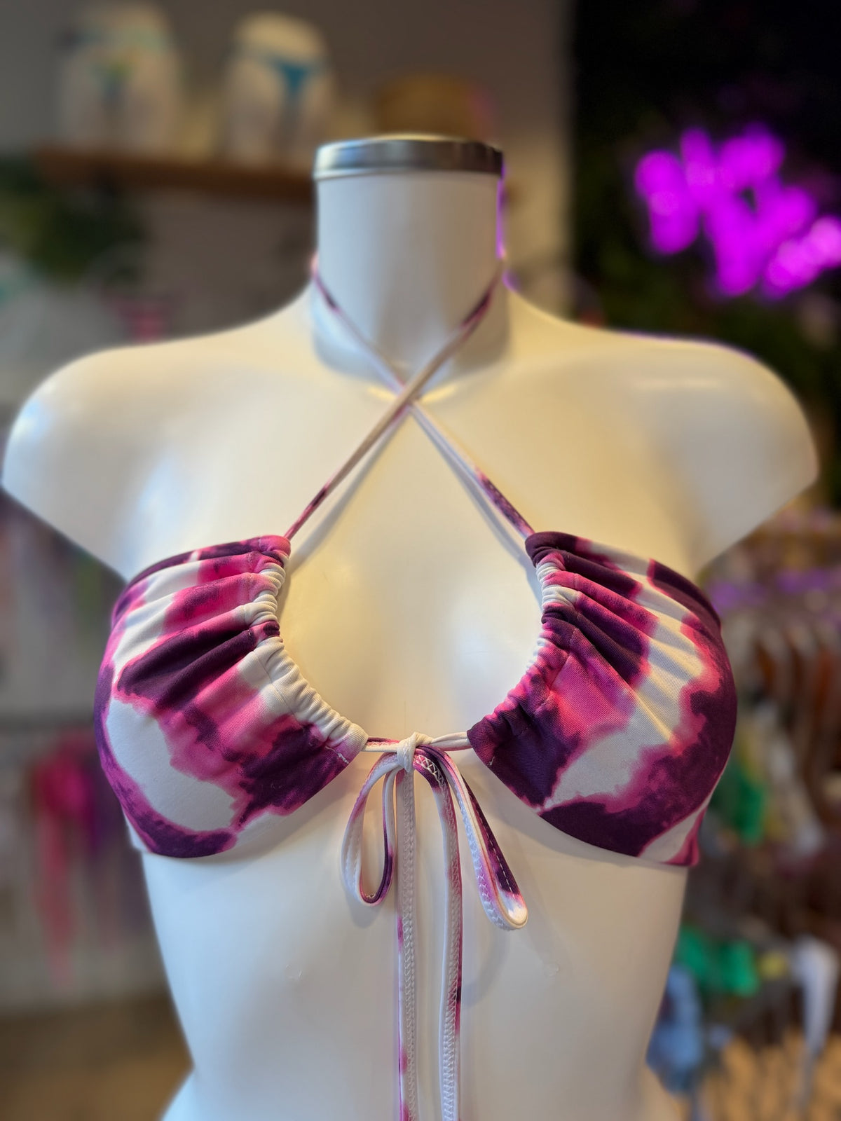 TOP MIL MANERAS TIE DYE MORADO