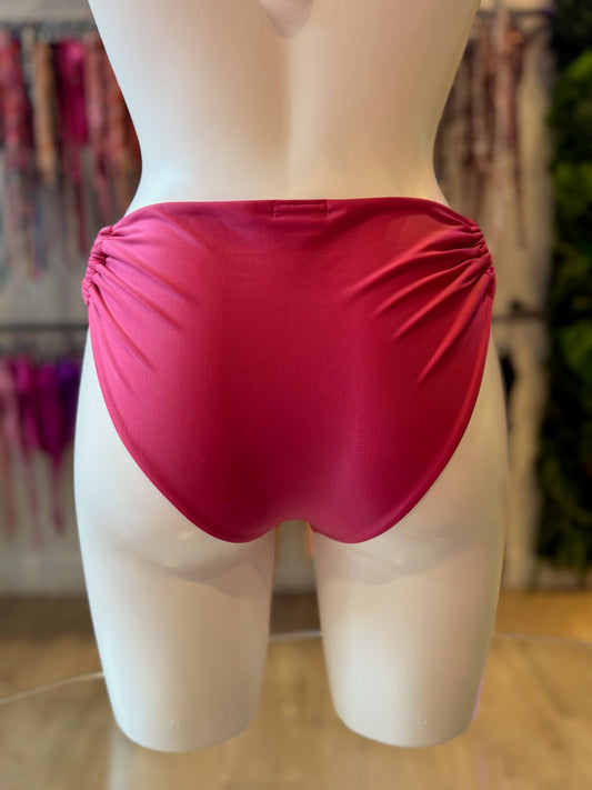 BRASILEÑA FAJA ARGOLLAS SEDA ROSA