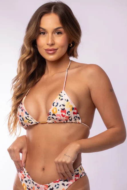TRIÁNGULO CORTINA LEOPARDO NUDE