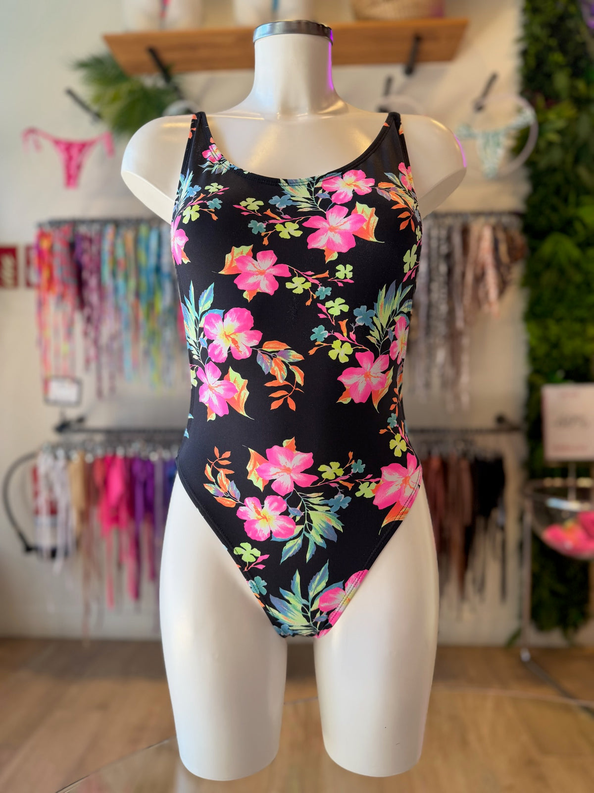 BODY BÁSICO NEÓN BLOOM NEGRO