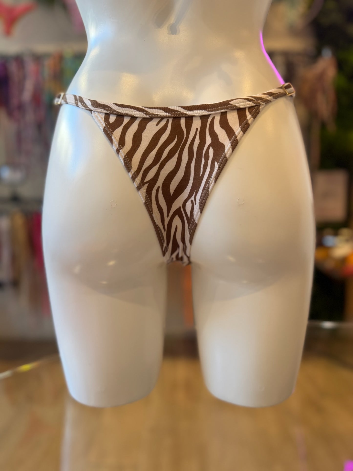 MINI TANGA REGULABLE SHINE ZEBRA CAPUCHINO