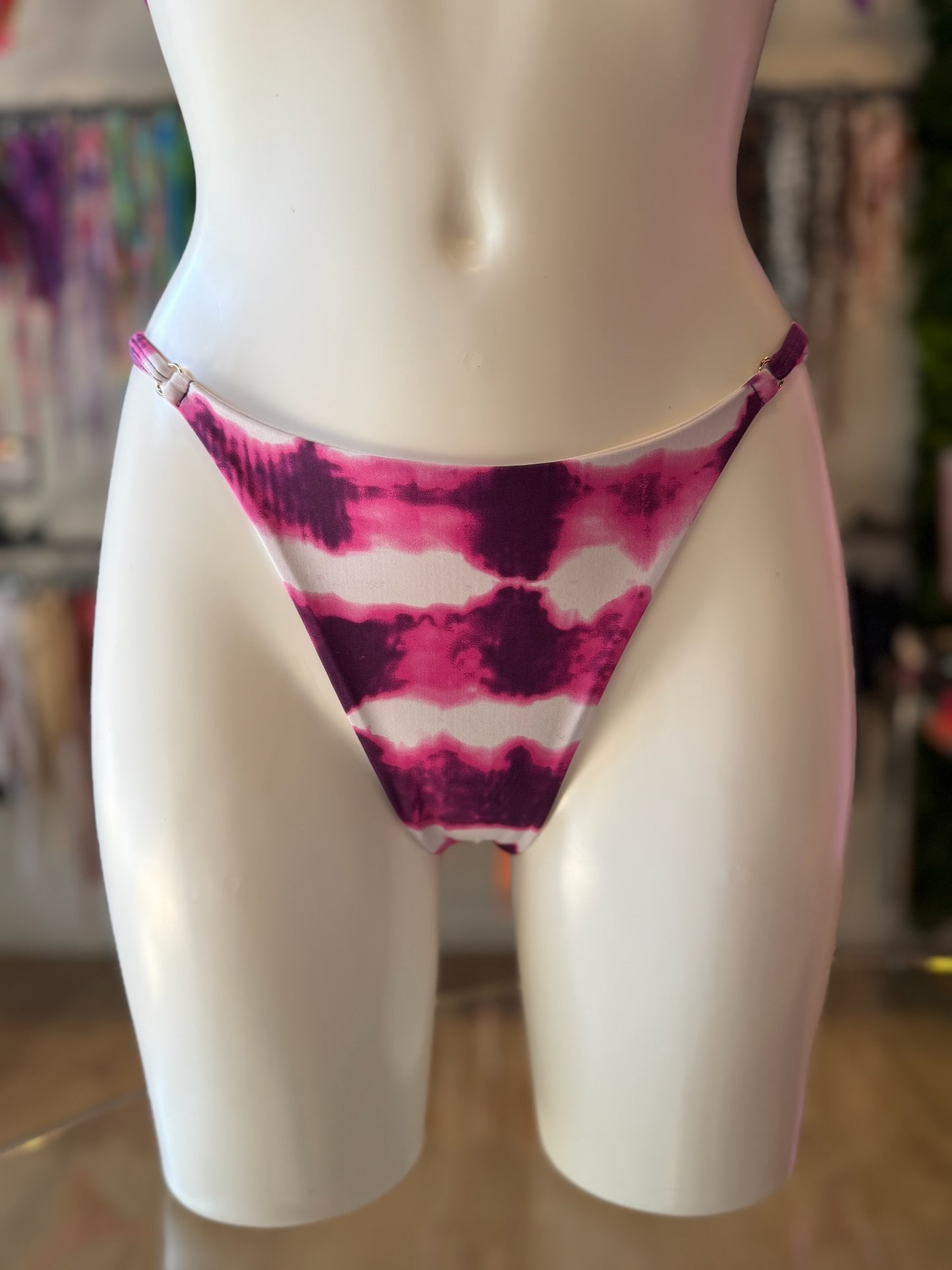 TANGA REGULABLE TIE DYE MORADO