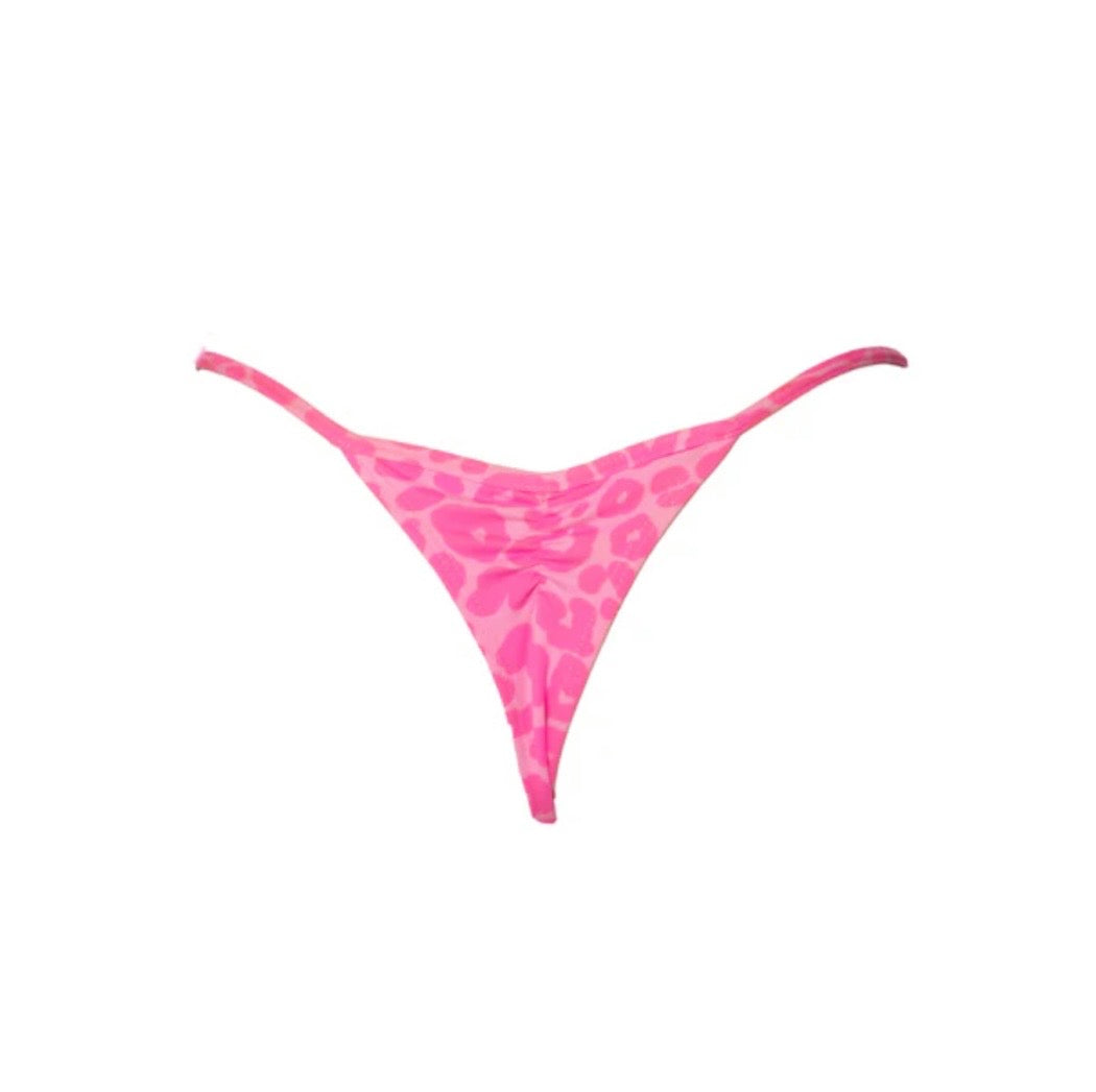 TANGA RIPPLE LEOPARDO ROSA