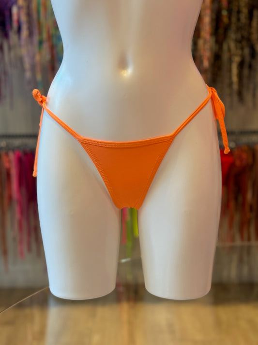 TANGA RIPPLE BASICO NARANJA NEON
