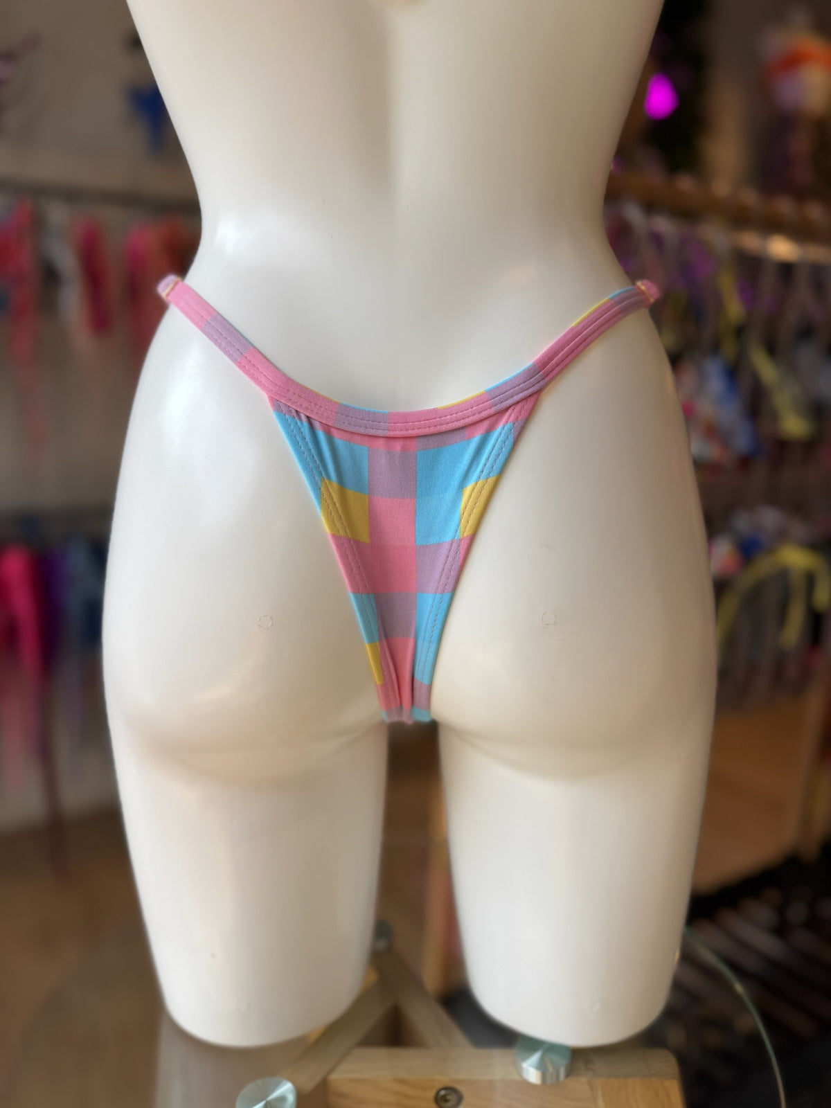 MINI TANGA REGULABLE VICHY CANDY