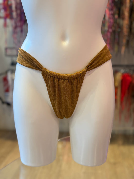 TANGA CORTINA LUREX CAMEL