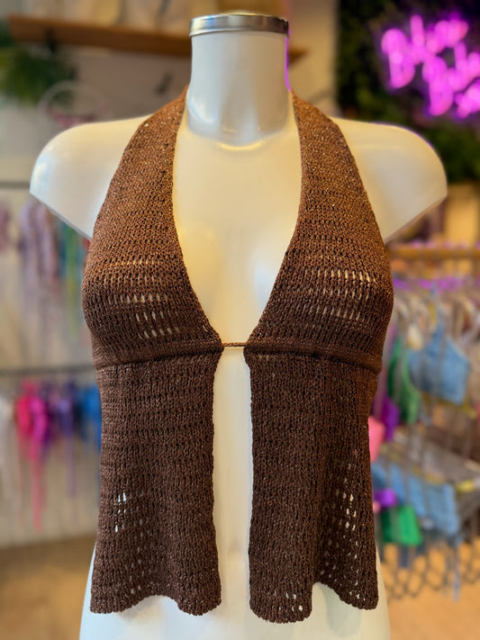 TOP LUREX CUELLO HALTER