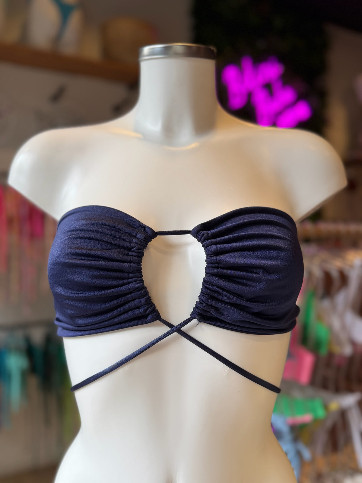 TOP MIL MANERAS SHINE AZUL MARINO