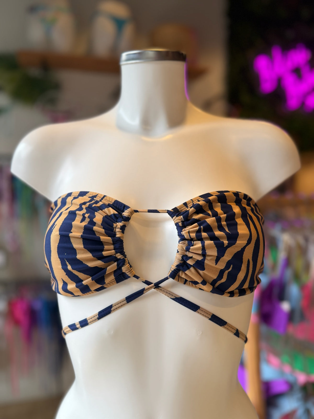 TOP MIL MANERAS ZEBRA ORO-MARINO