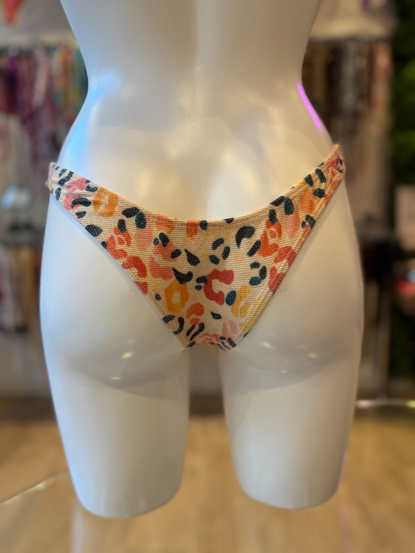TANGA ASA DELTA LUREX LEOPARDO NUDE