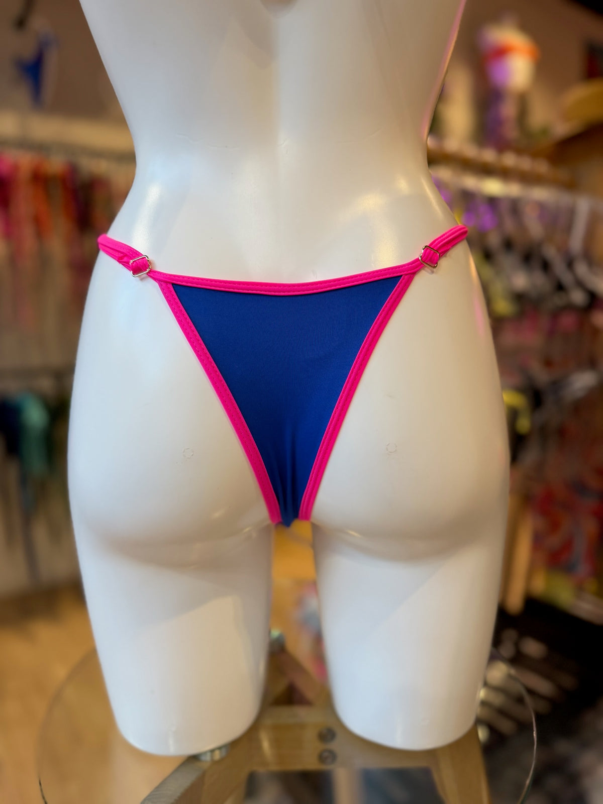TANGA REGULABLE BICOLOR AZUL-FUCSIA