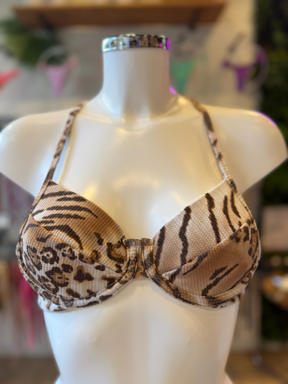 TOP ARO LUREX ANIMAL PRINT