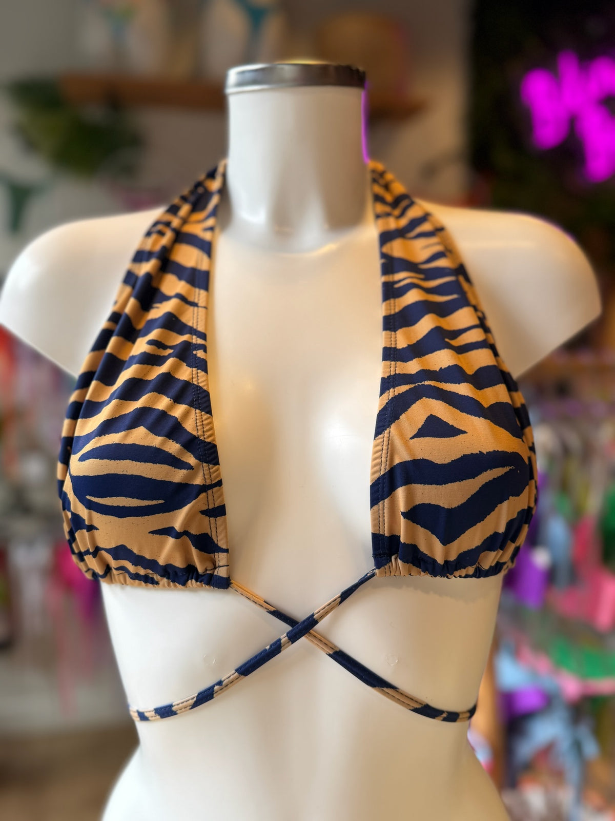 TOP MIL MANERAS ZEBRA ORO-MARINO