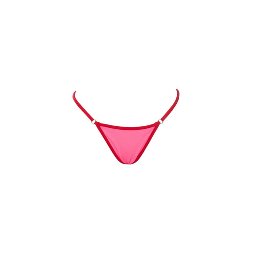TANGA REGULABLE BICOLOR ROSA-ROJO