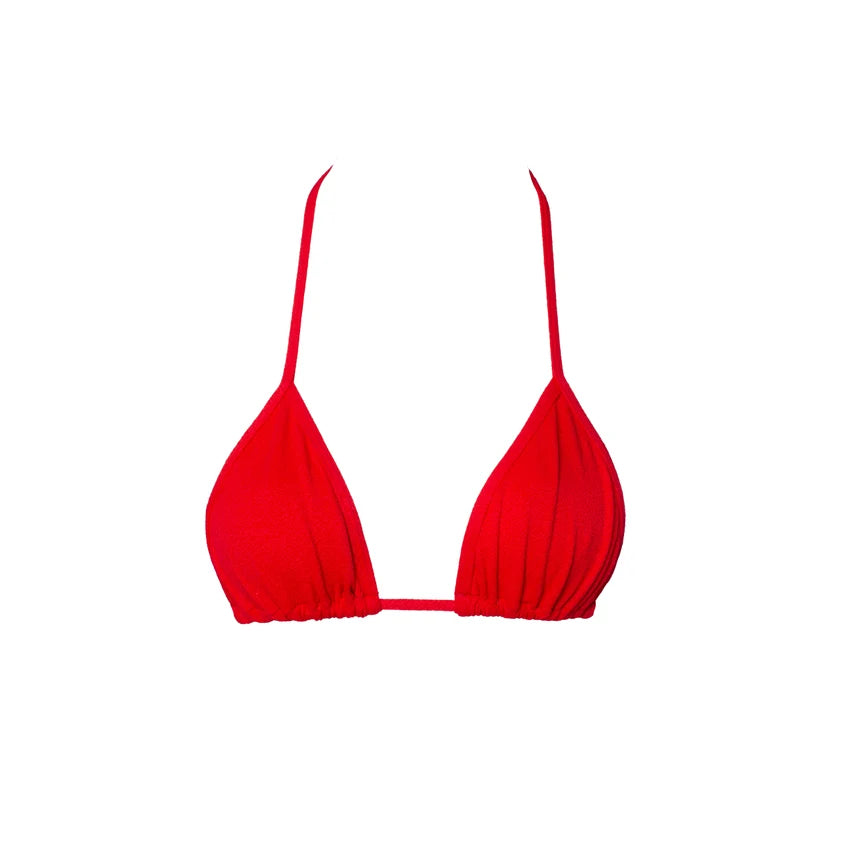 TRIÁNGULO CORTINA CRISPY ROJO