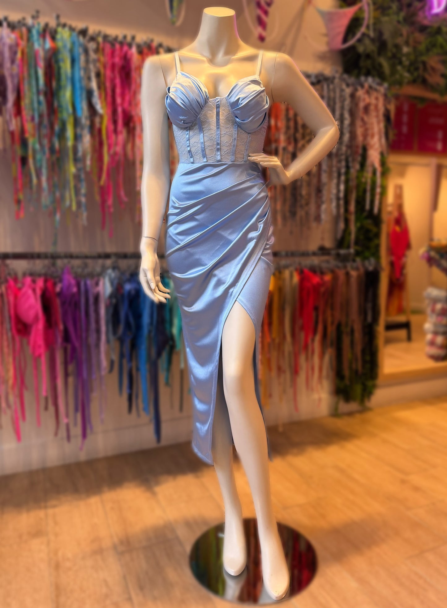 VESTIDO PLISADO CORSET
