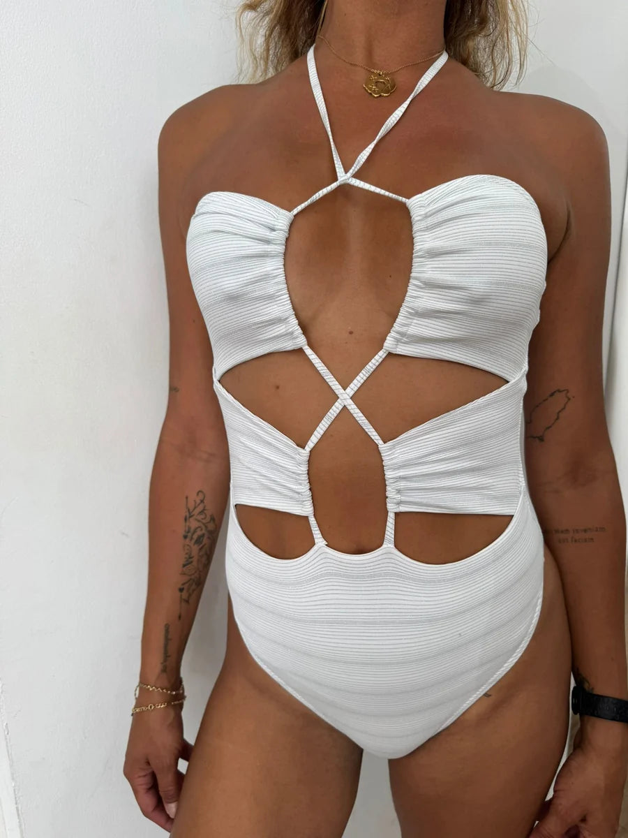 BODY DIANA LUREX BLANCO-PLATA