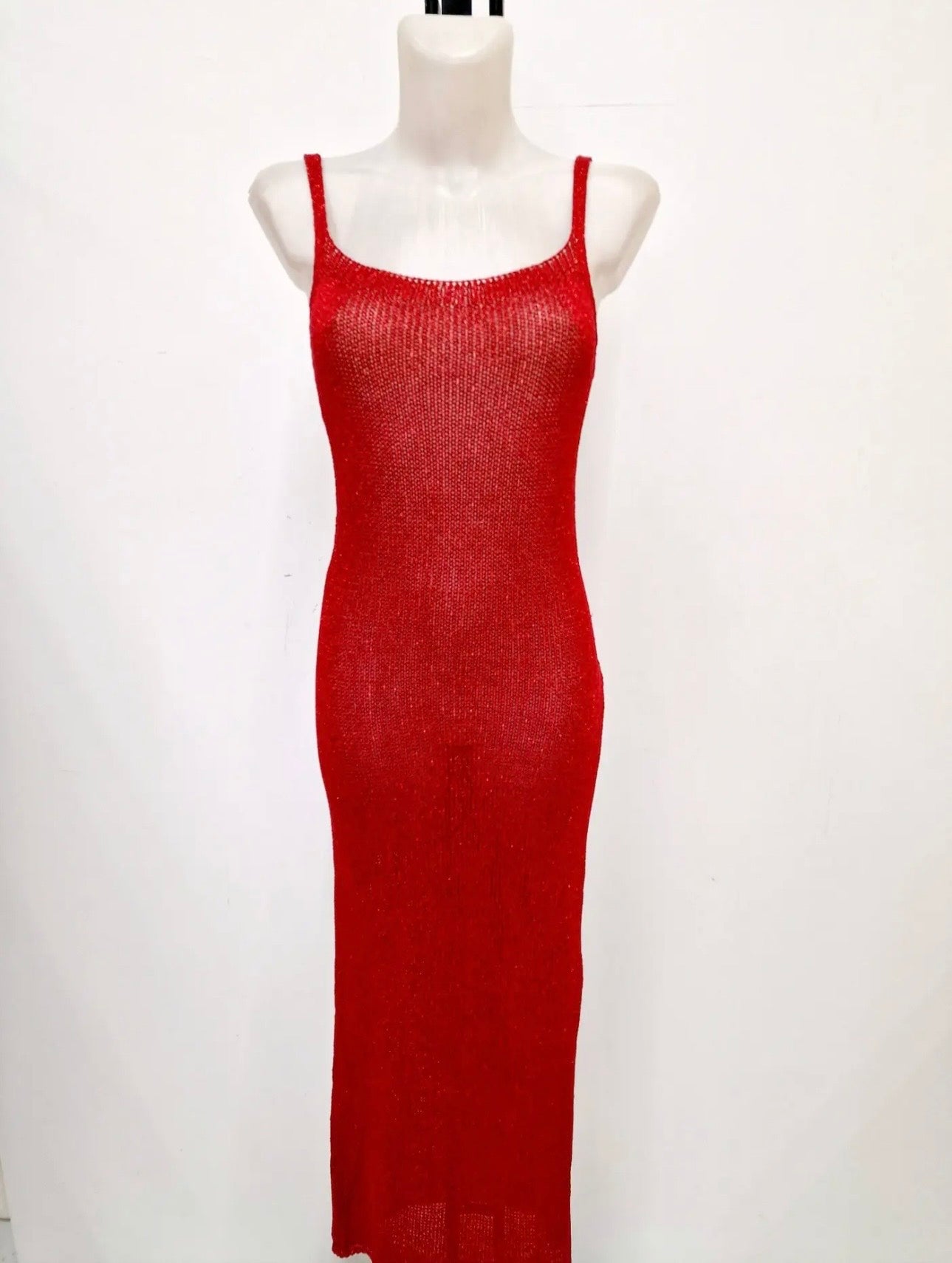 VESTIDO LUREX ESPALDA ZIG ZAG