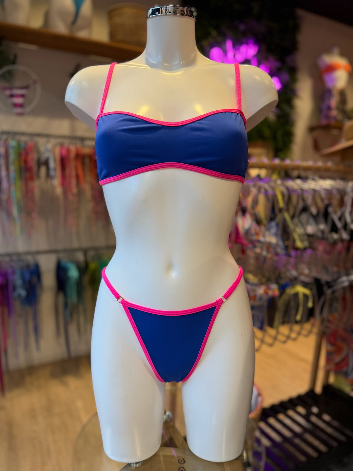 TOP PLANO REGULABLE BICOLOR AZUL-FUCSIA