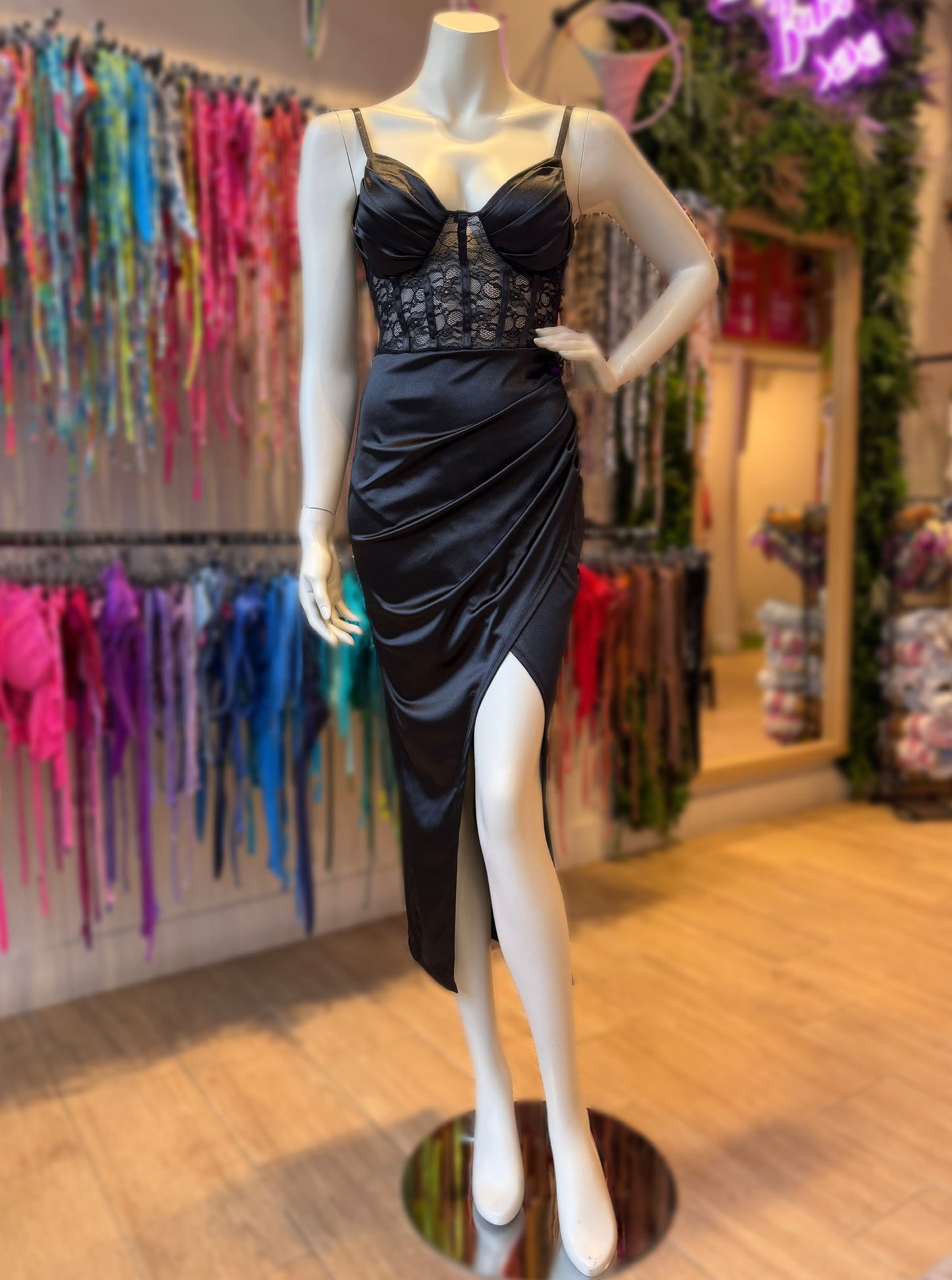 VESTIDO PLISADO CORSET