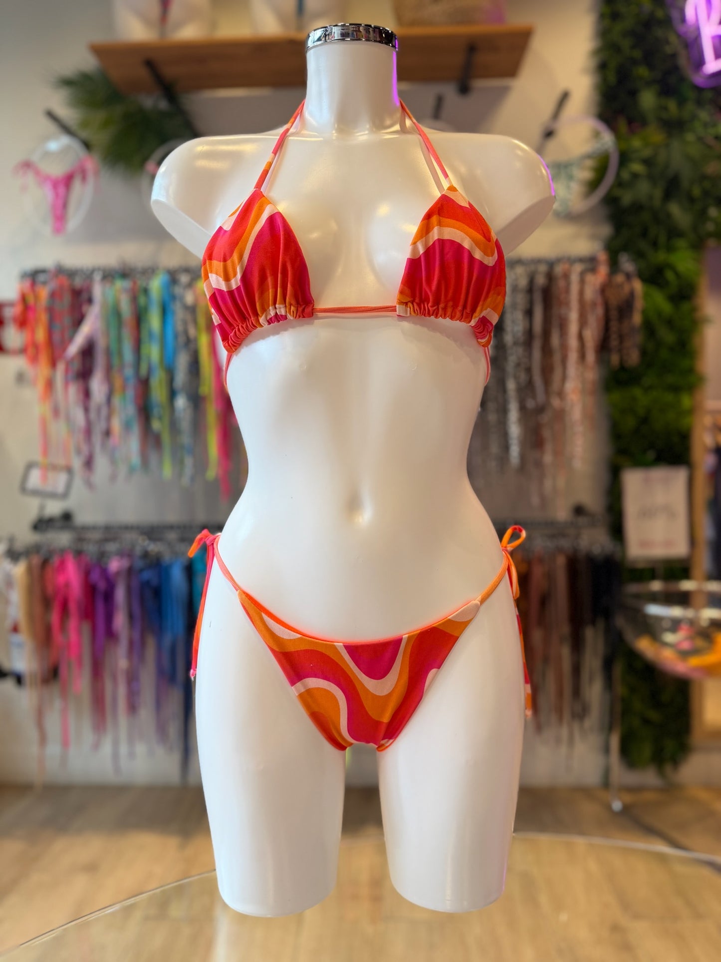 TANGA LAZOS ONDAS NARANJA