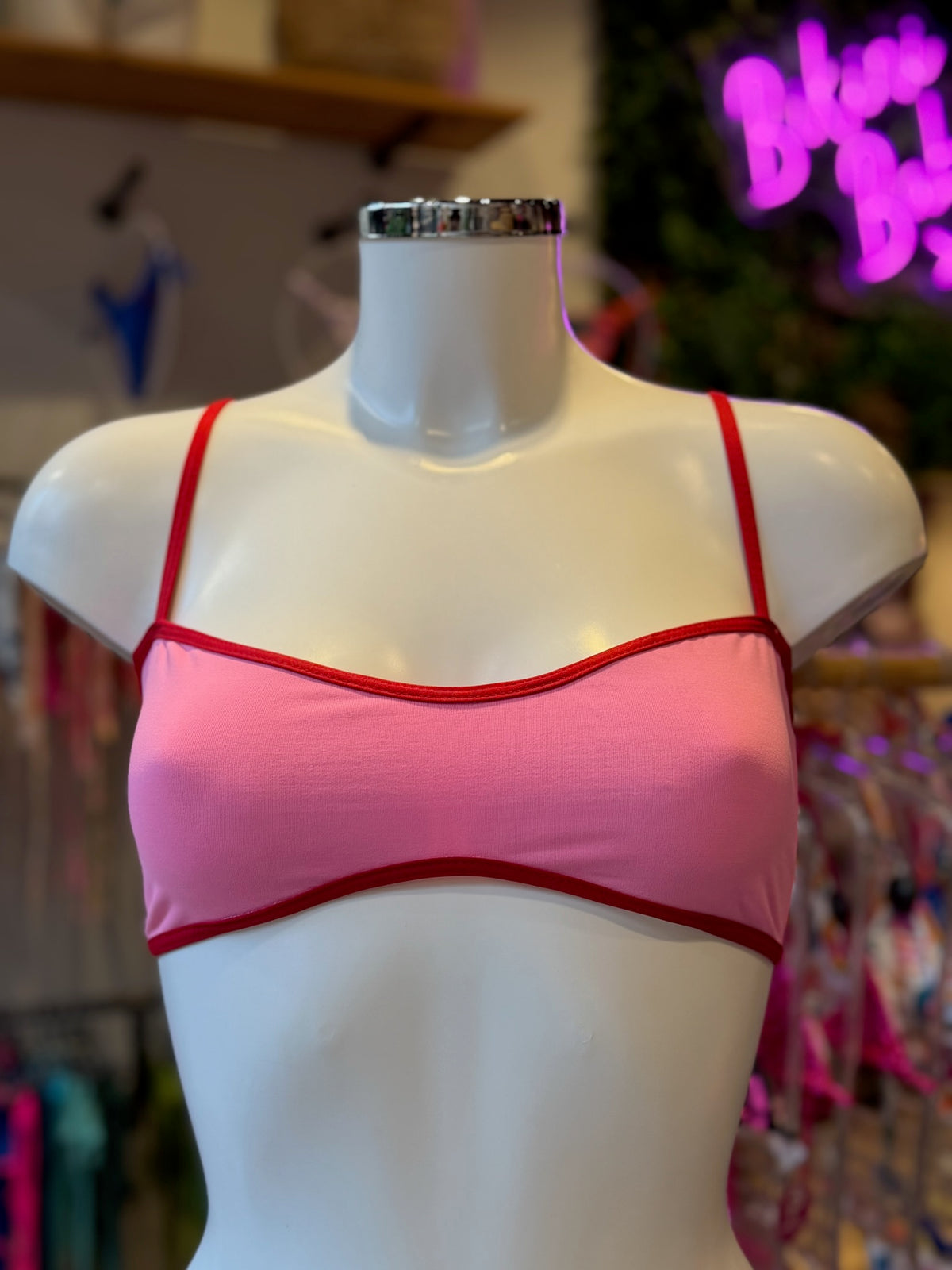 TOP PLANO REGULABLE BICOLOR ROSA-ROJO