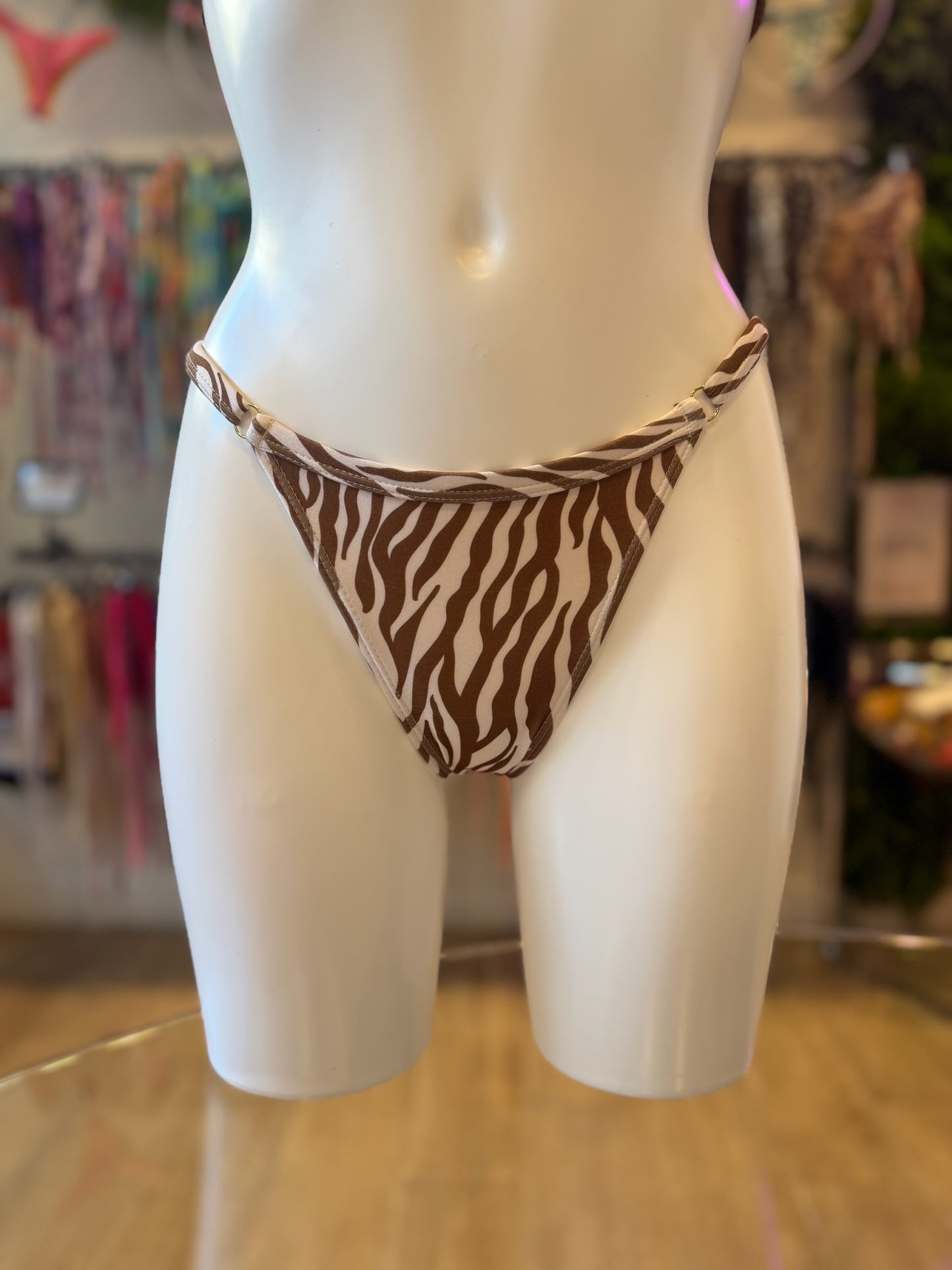 MINI TANGA REGULABLE SHINE ZEBRA CAPUCHINO