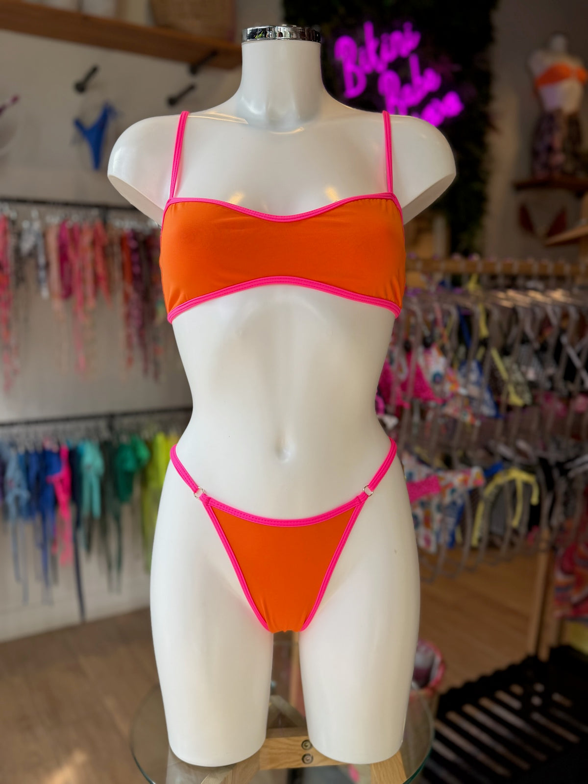 TOP PLANO REGULABLE BICOLOR NARANJA-FUCSIA