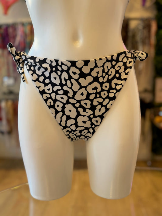 BRASILEÑA LAZOS LEOPARDO BLACK & WHITE