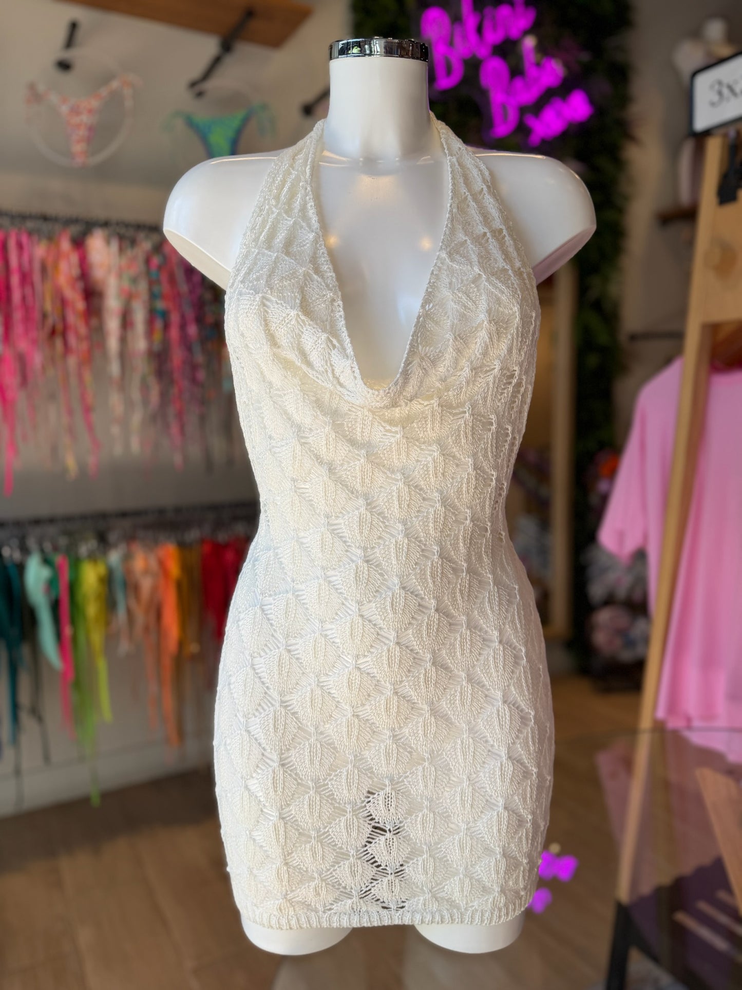 VESTIDO LUREX JENNIFER ROMBOS