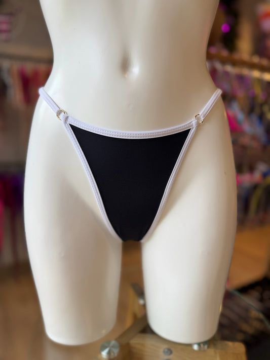 TANGA REGULABLE BICOLOR NEGRO-BLANCO