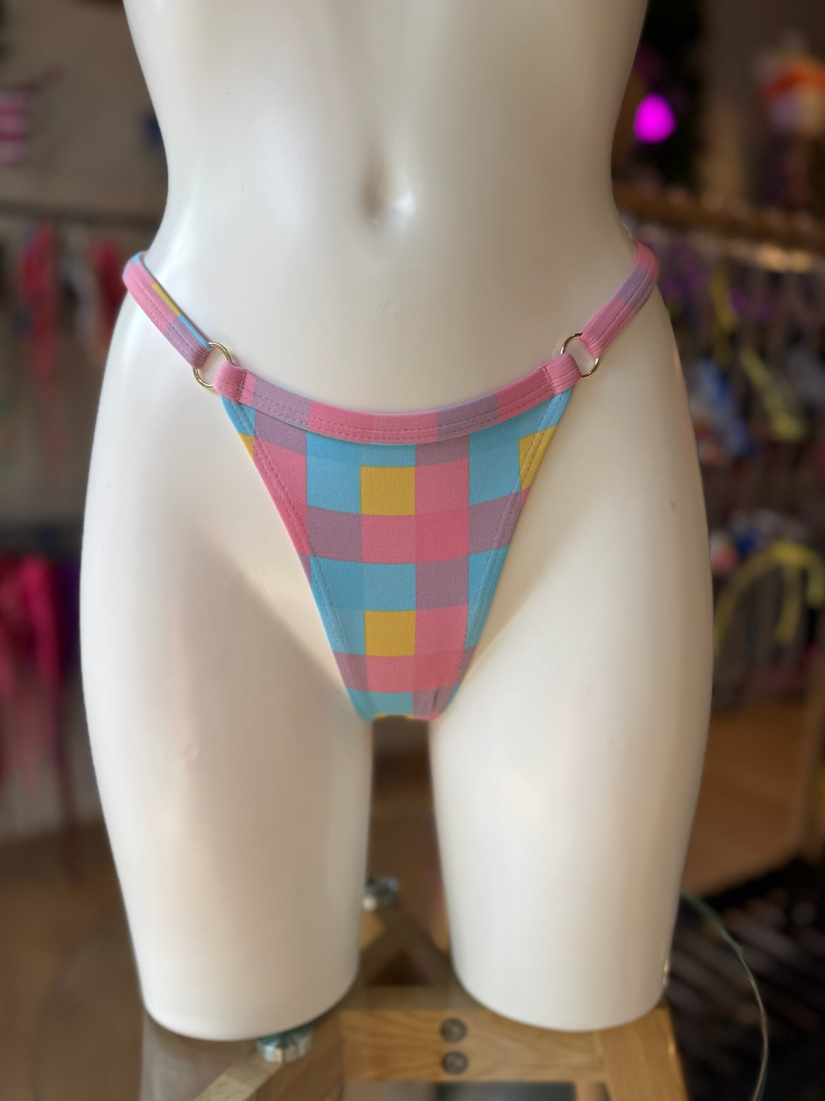MINI TANGA REGULABLE VICHY CANDY