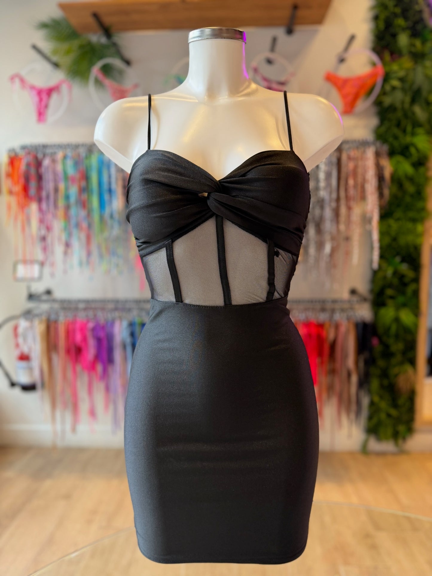 VESTIDO CORSET SHINE