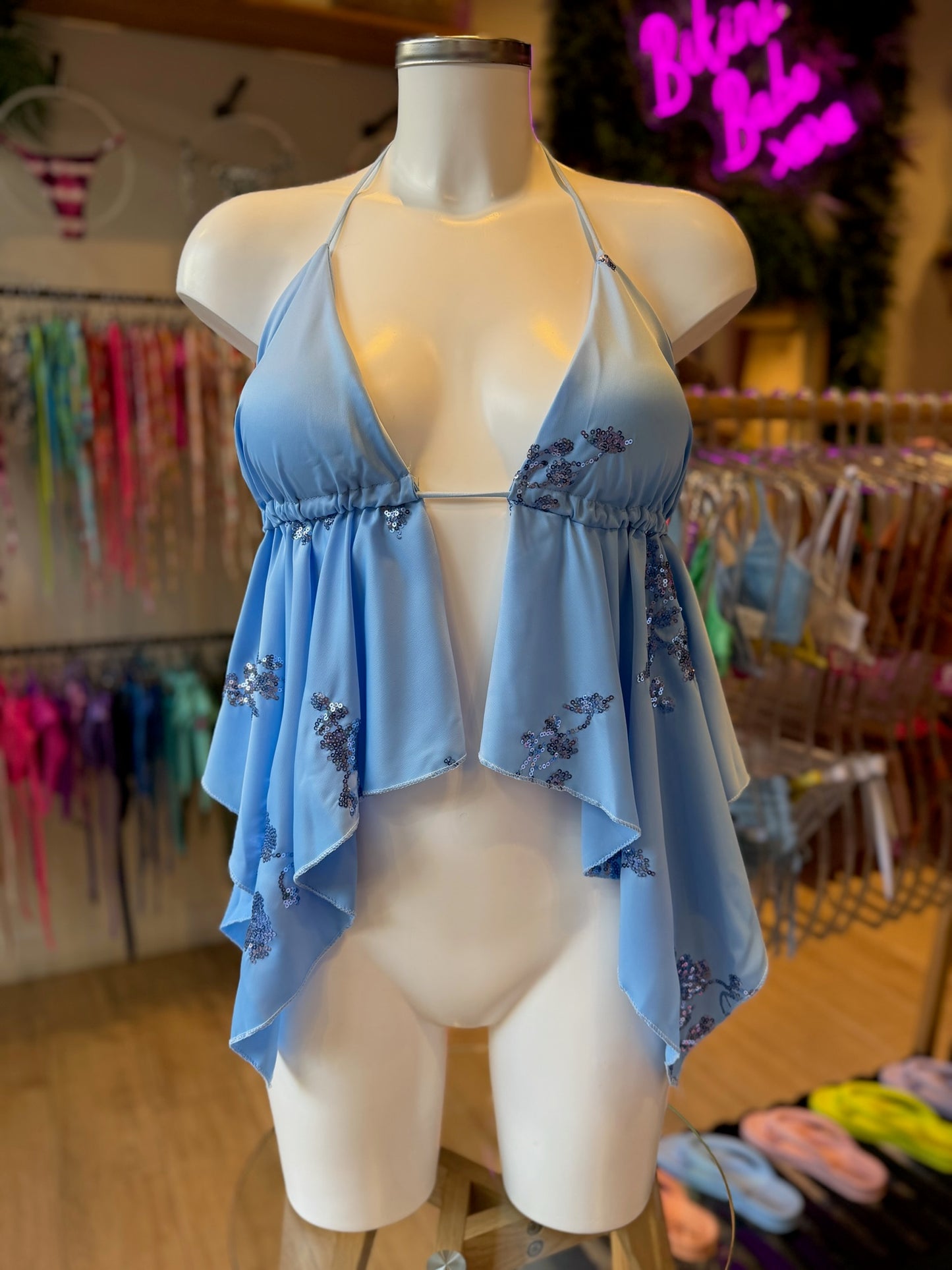 TOP COCOS POLLY LENTEJUELAS