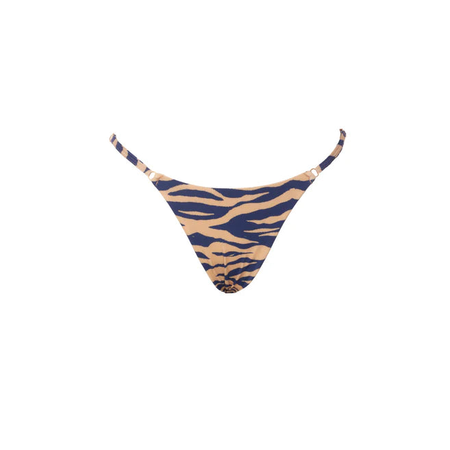 TANGA REGULABLE ZEBRA ORO-MARINO